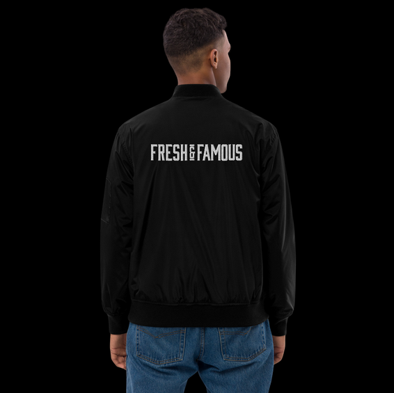 sustainable bomber jacket