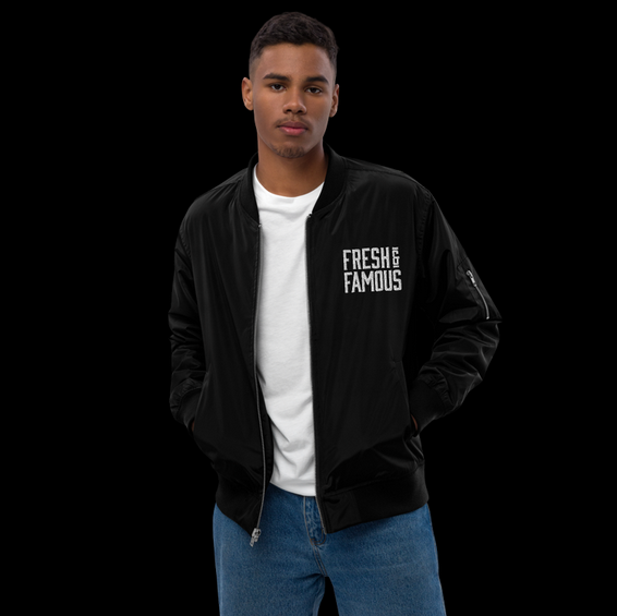 sustainable bomber jacket