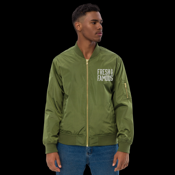 sustainable bomber jacket