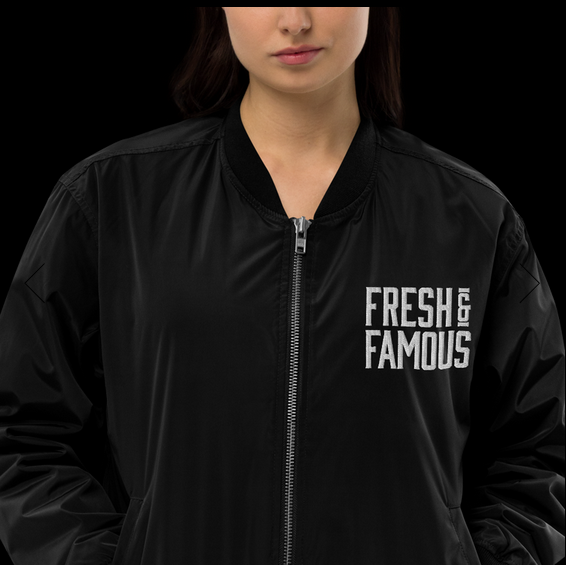 sustainable bomber jacket