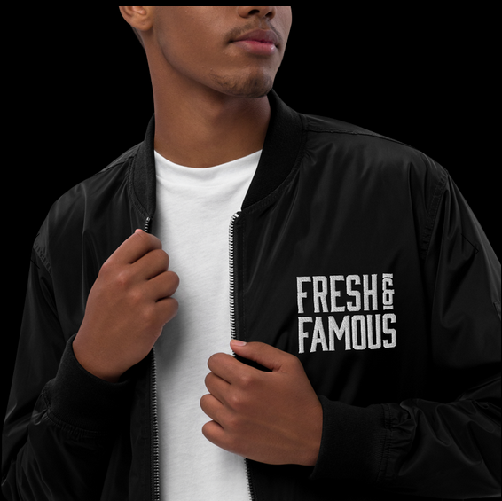 sustainable bomber jacket