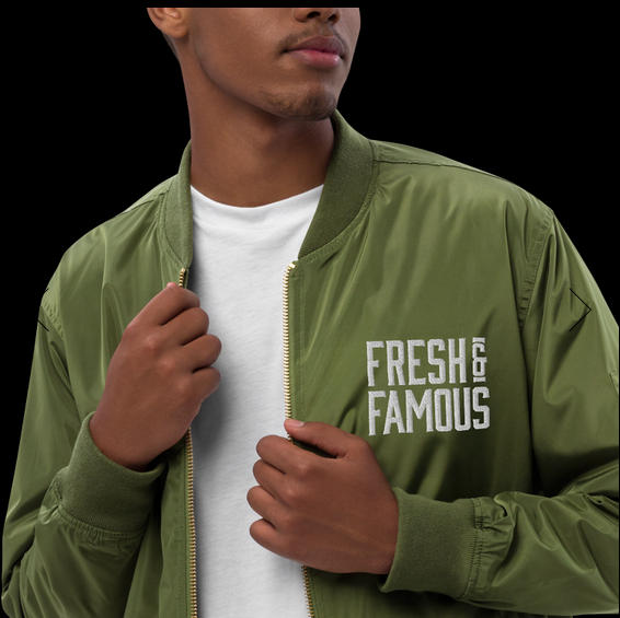 sustainable bomber jacket