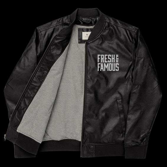 Men’s Leather Bomber Jacket