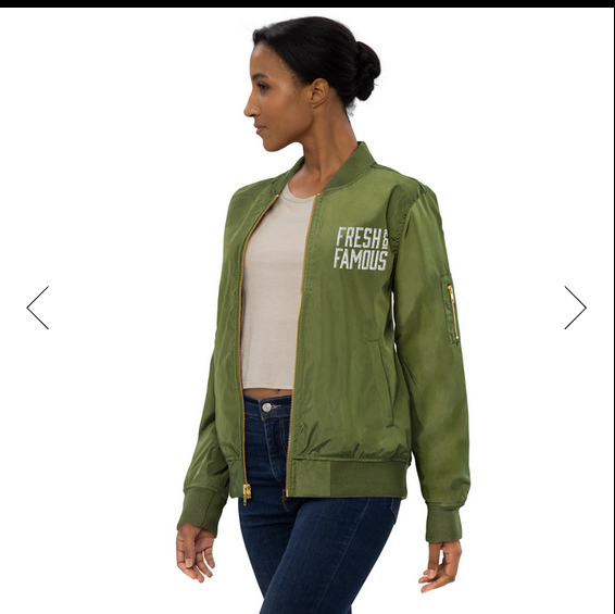 sustainable bomber jacket