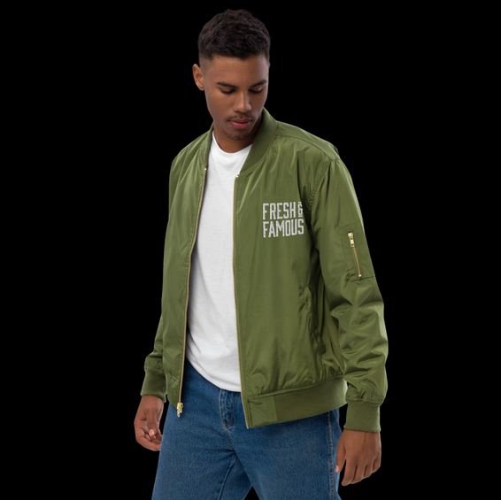 sustainable bomber jacket