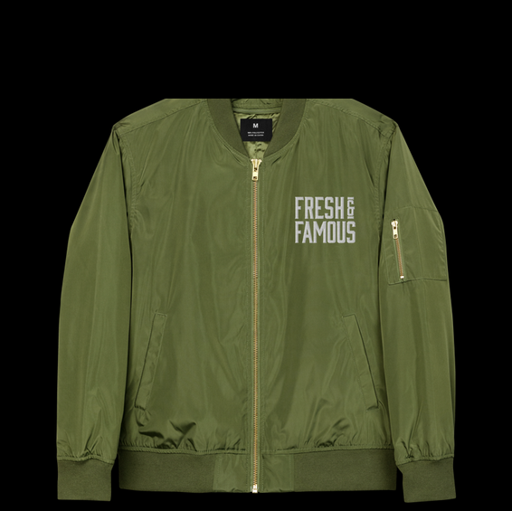 sustainable bomber jacket