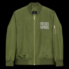sustainable bomber jacket