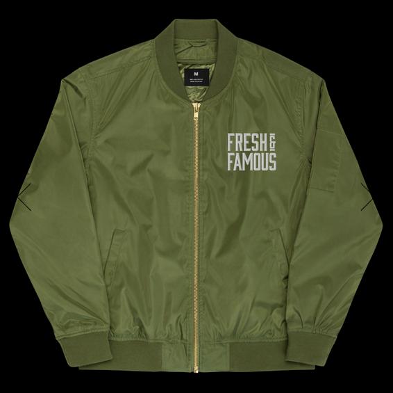 sustainable bomber jacket
