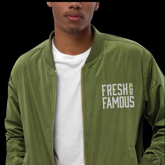 sustainable bomber jacket