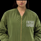 sustainable bomber jacket