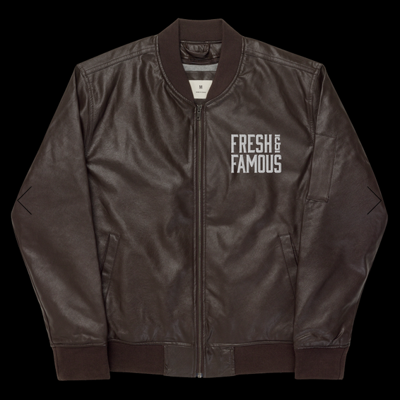 Men’s Leather Bomber Jacket