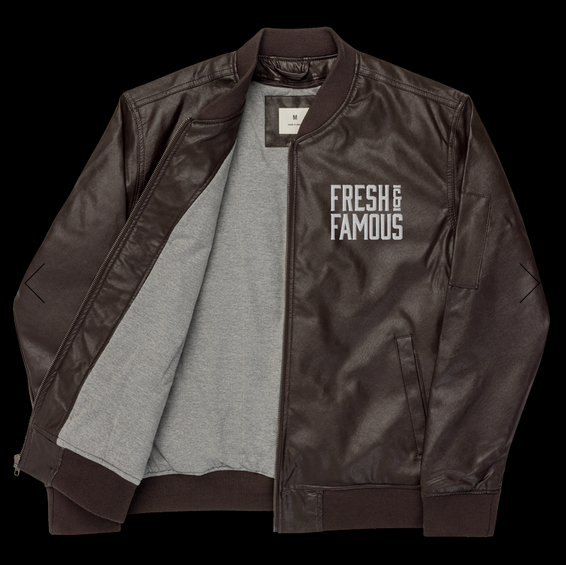 Men’s Leather Bomber Jacket